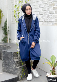 Hijacket Basic Navy X Grey - HJ-1