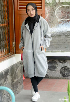 Hijacket Basic Grey X Black - HJ-13