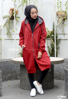 Hijacket Basic Maroon X Misty - HJ-9